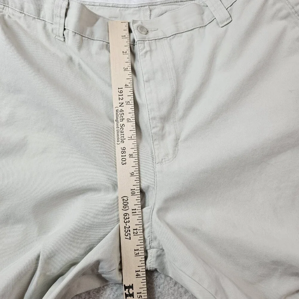 Dockers Shorts Mens 42 Light Khaki Relaxed Fit Flat Front Chino 9